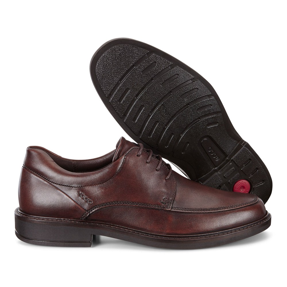 Zapatos De Vestir Hombre - ECCO Holton Apron Toe Tie - Marrom - KZB891027